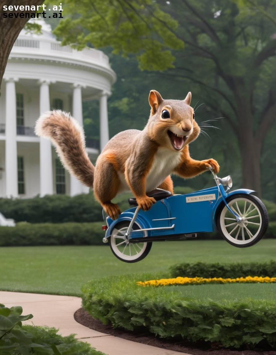 joe biden, president, white house, gardens, squirrel, usa