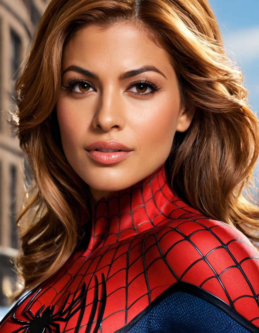 eva mendes, spiderman, actress, superhero, marvel comics