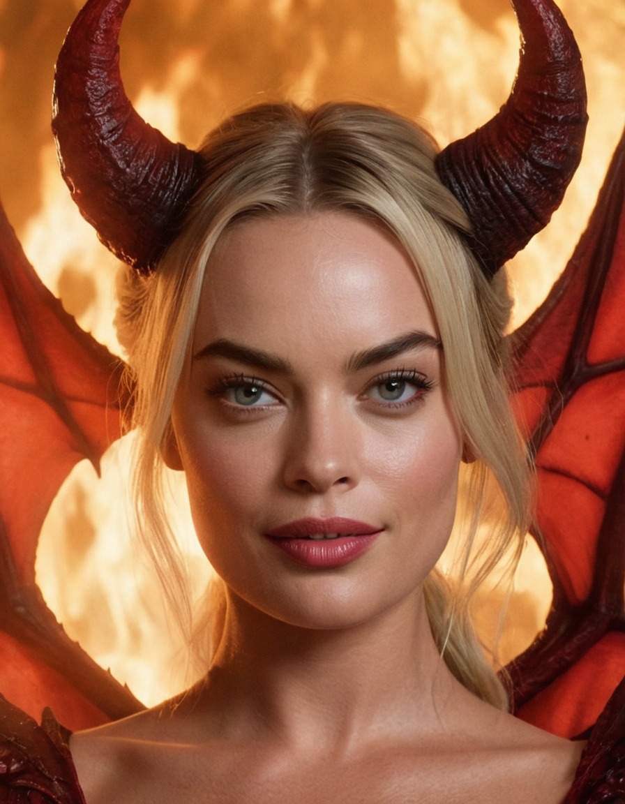 margot robbie, demon, actress, hollywood, character role, casting