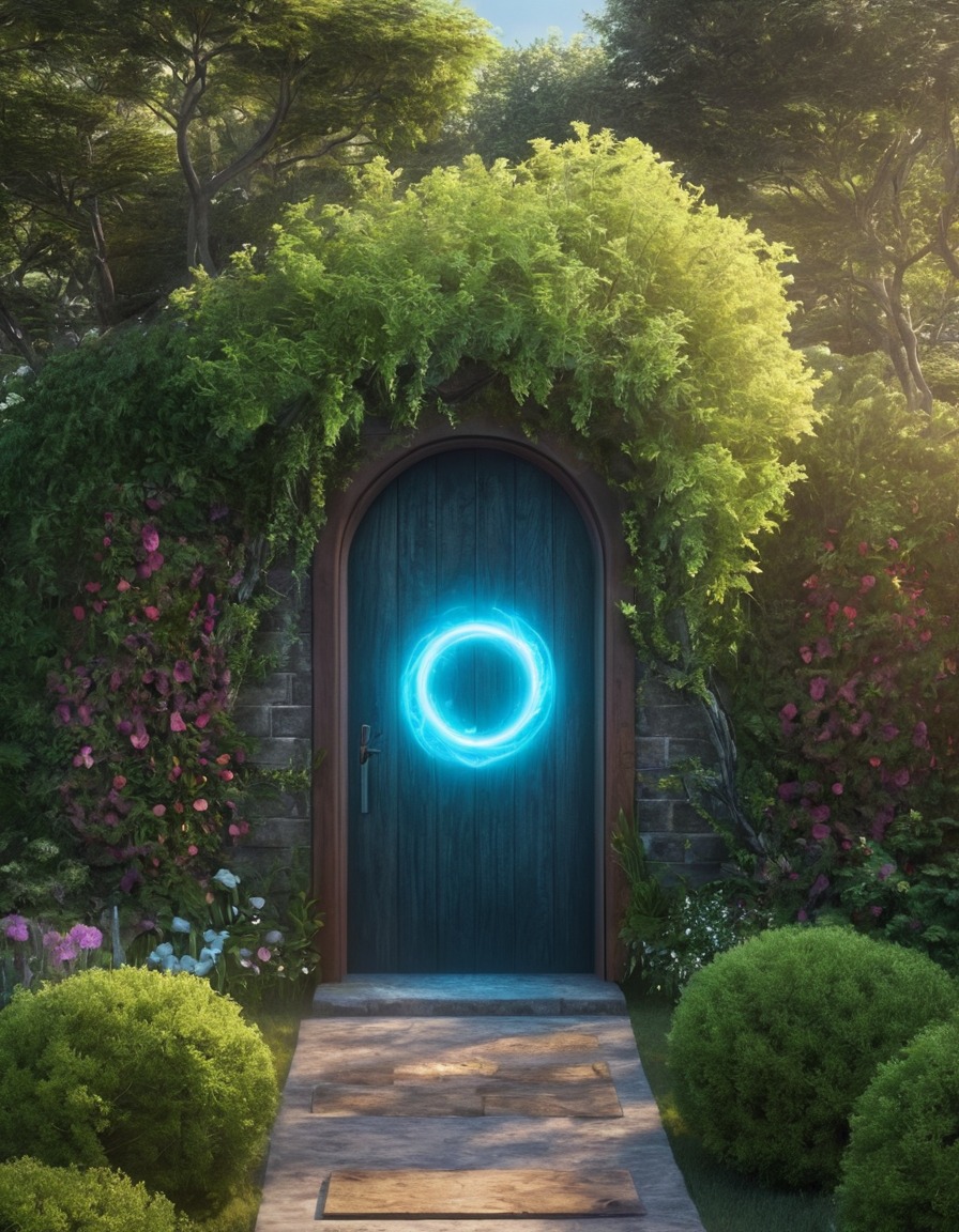 portal, dimension, backyard, strange, supernatural, mystery, adventure