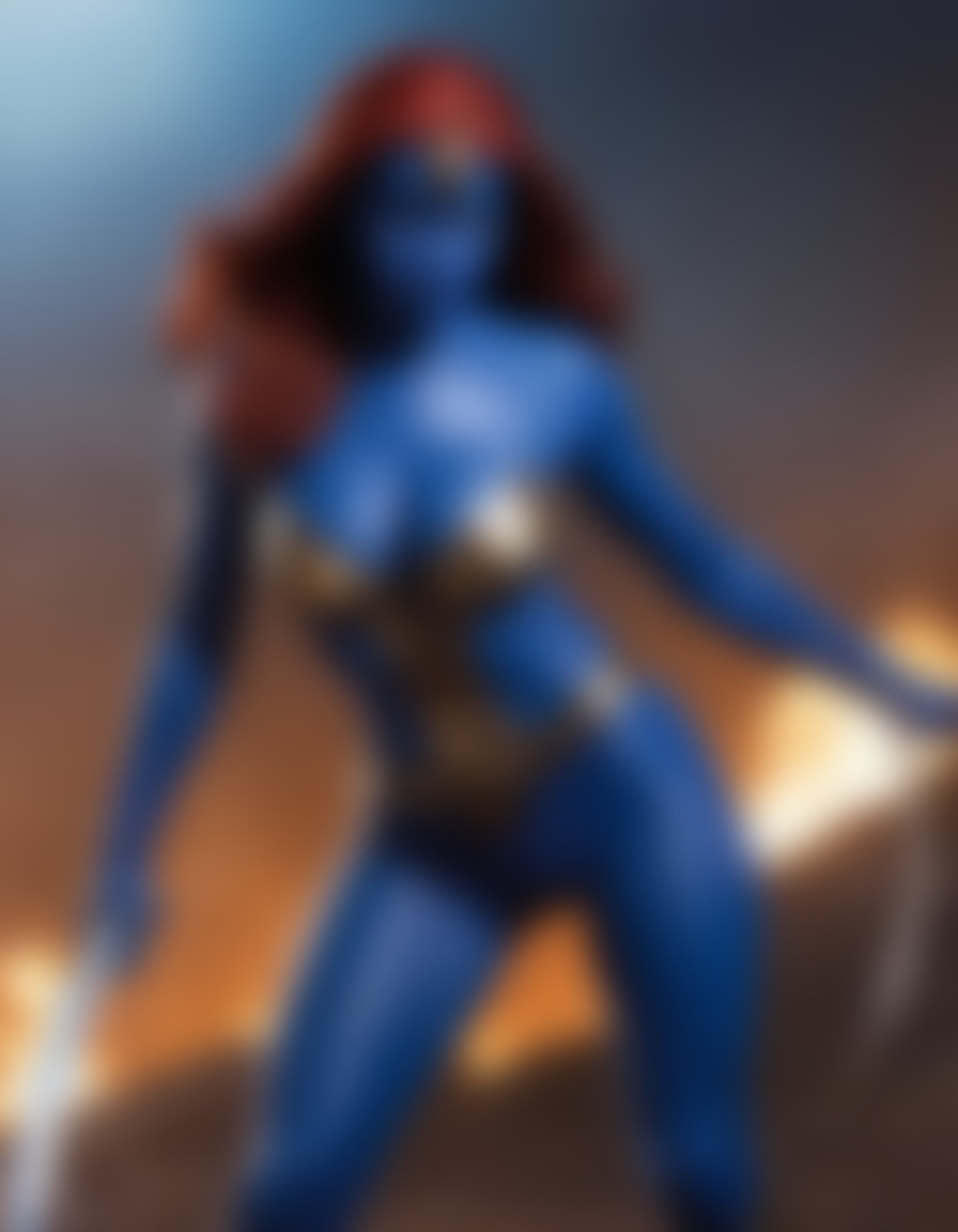 superhero, mystique, defeated villain, x-men, marvel, comics