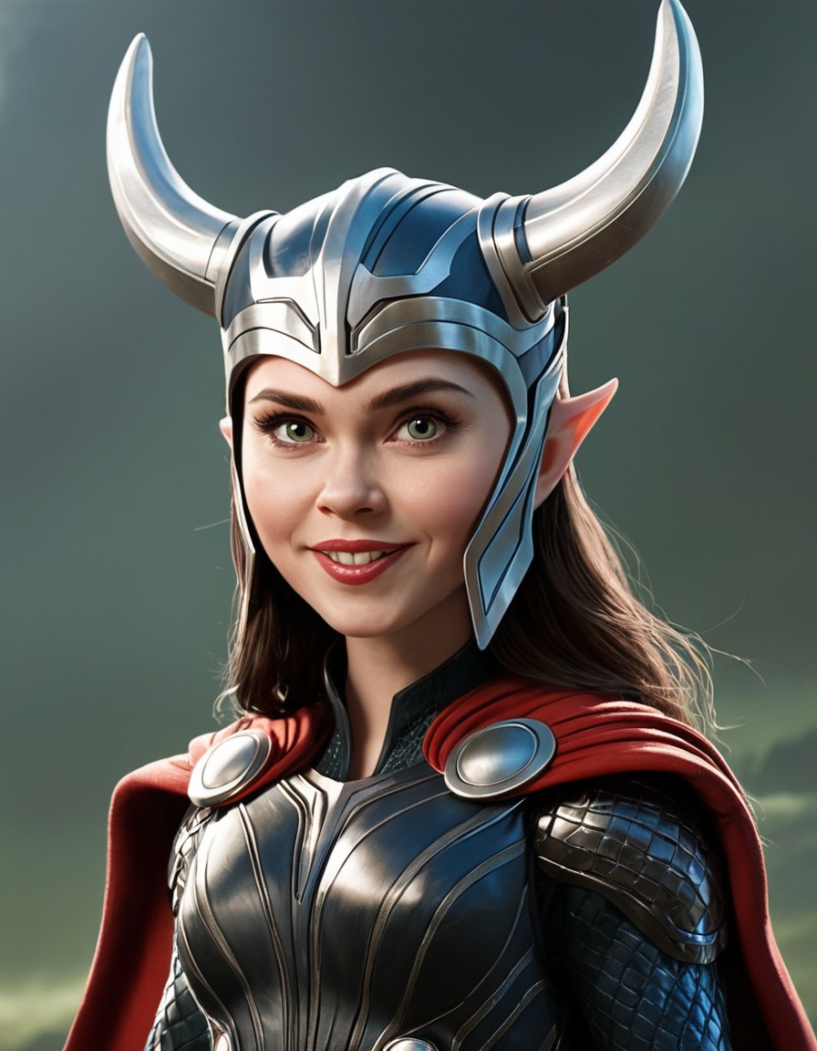 fun, hela (thor), caricature, marvel, thor, villain