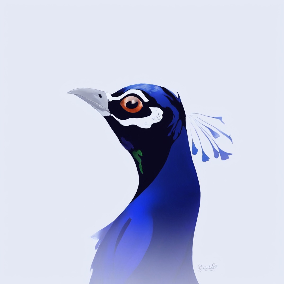 digitalart, digitalpainting, bird, animalart, animal, ibispaintx, peacocktutorial