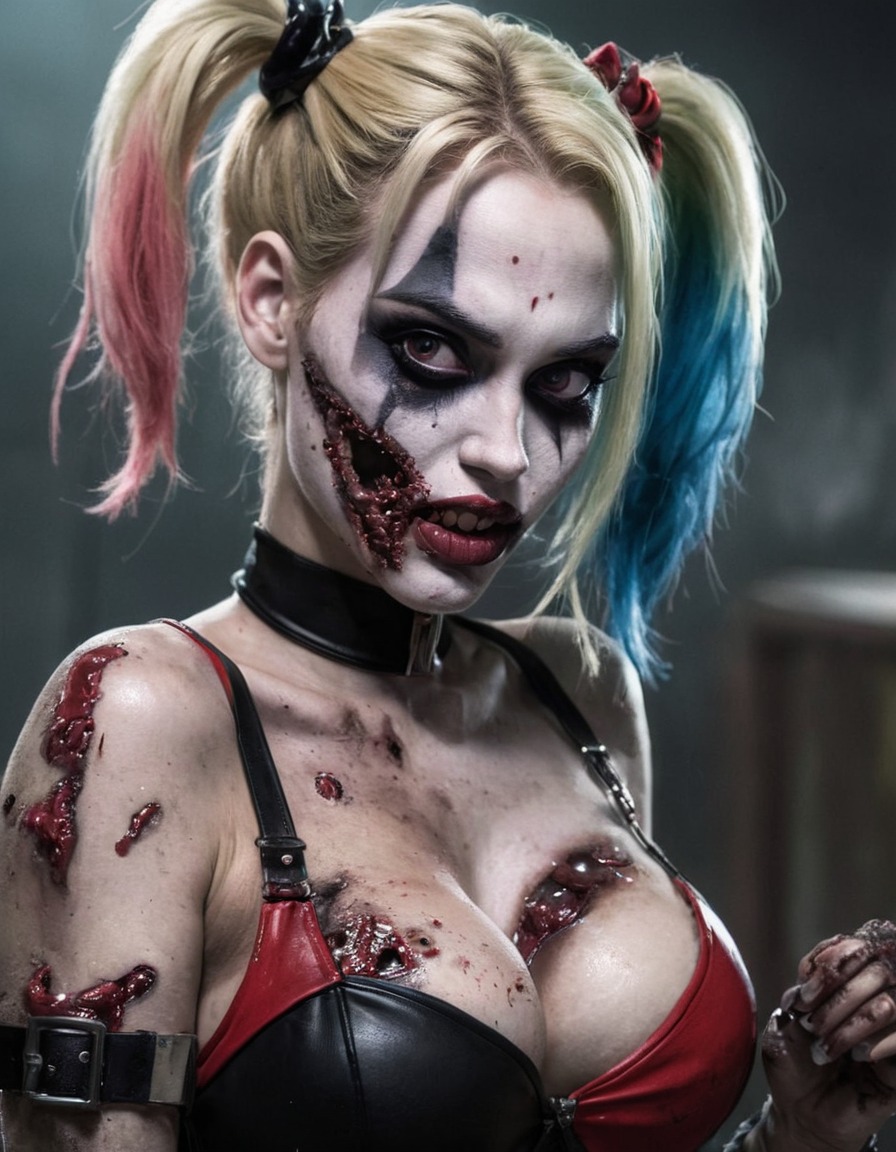 zombie, harley quinn, dc comics, undead, supernatural, fictional character, comics