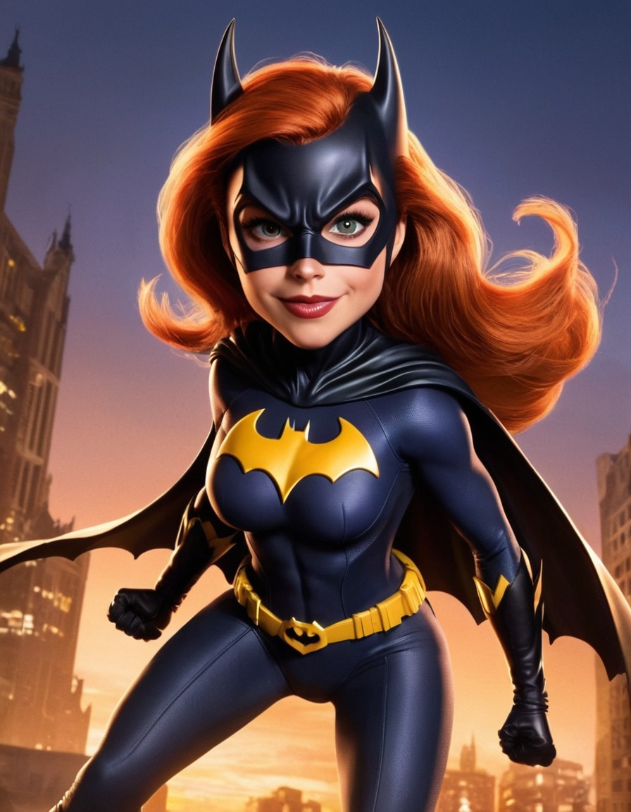 fun, dc comics, batgirl, caricature