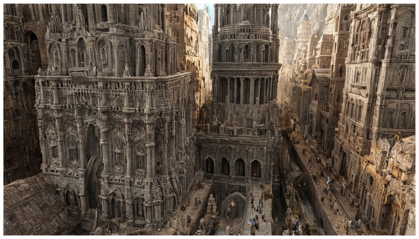 fractal, mdb3d, cityscape, digitalillustration, scififantasy, steampunk, mandelbulb3d, dystopianworld