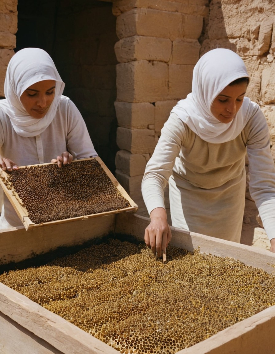 ancient egypt, ancient women, beekeeping, clay hives, honey production, 1500 bc, ancient practices