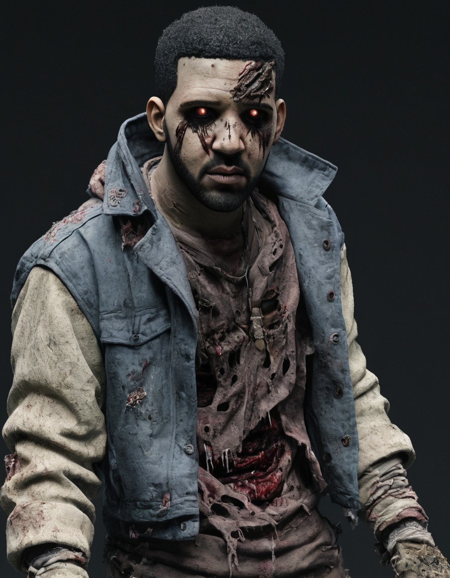 zombie, undead, decay, horror, drake, celebrities