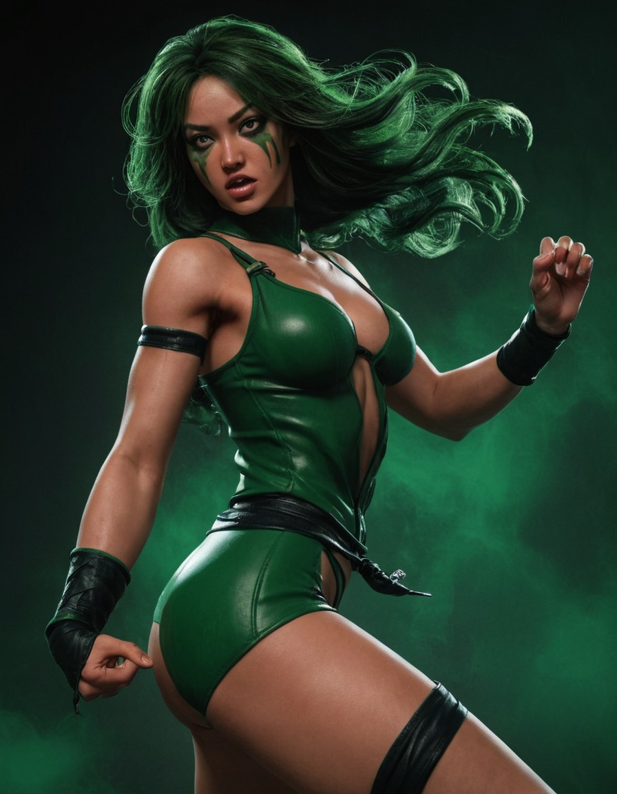 mortal kombat, jade, fighter, video game, combat, character, gaming