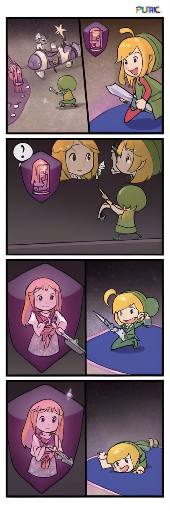 videogamefanart, comic, nintendo, link, legendofzelda, echoesofwisdom