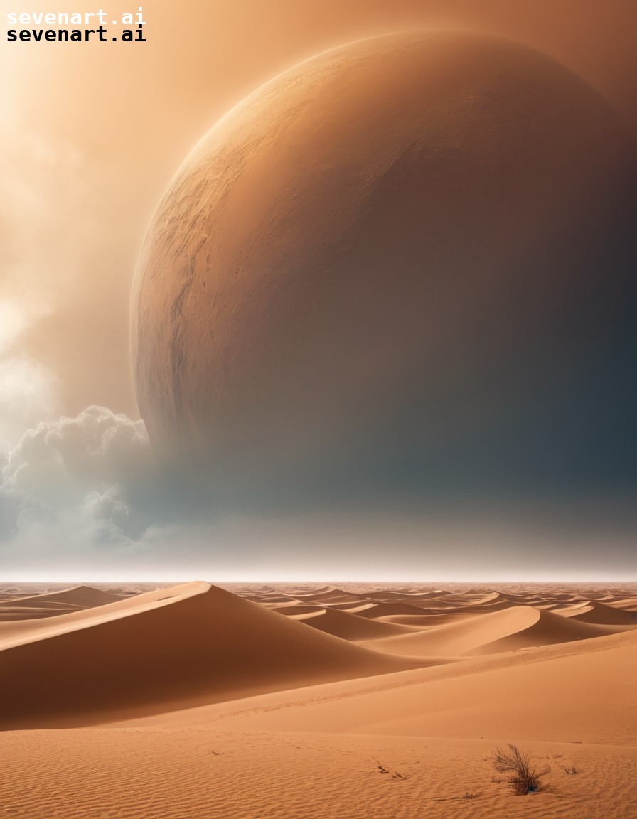 desert, sandstorm, dune, mystery, atmosphere