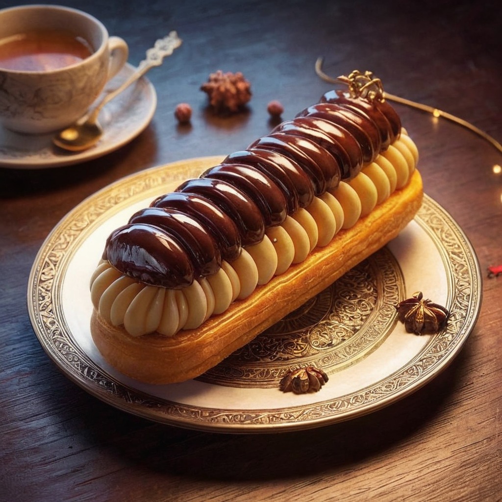 chocolate, dessert, eclair, food