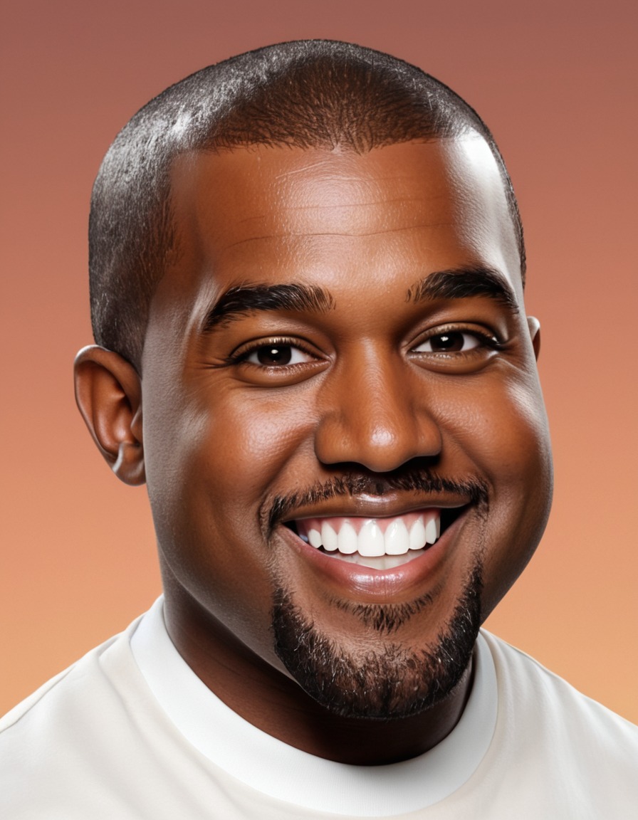 kanye west, celebrity, music artist, rapper, caricature, humor