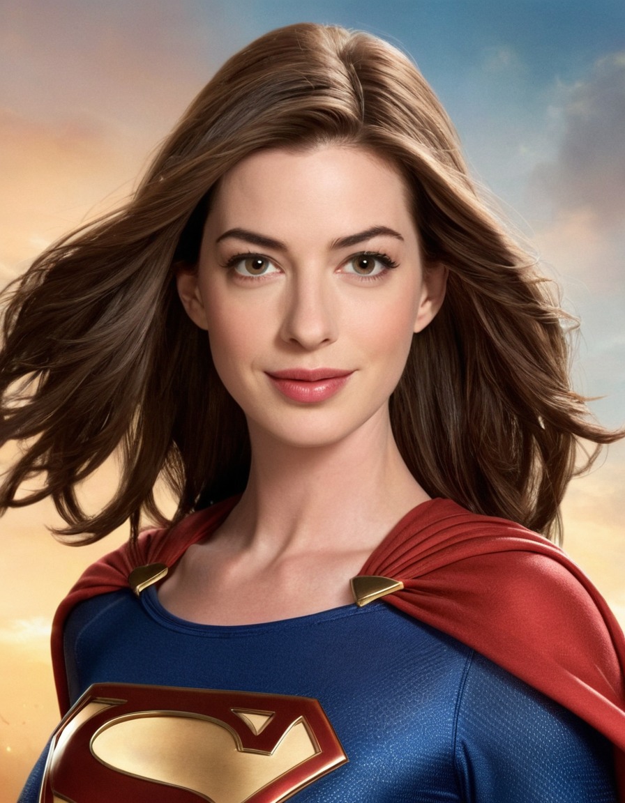 anne hathaway, supergirl, actress, dc comics, superhero, celebrity, role