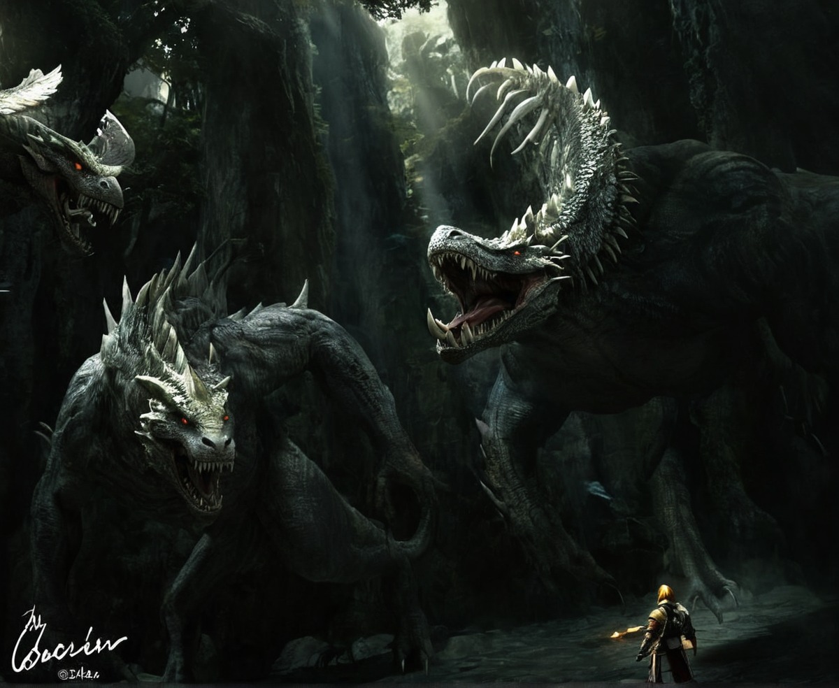 concept, creature, design, digitalart, fantasy, forest, hunt, original, scenery, story, terror, art