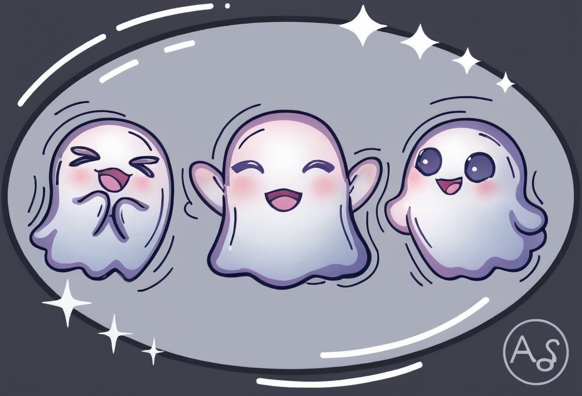 ghost, digitalart, magic, chibi, cutekawaii, spooky, spirit, digitalpainting, cute, cuteadorable, spooktober, spookymonth, inktoberchallenge, spookyseason, gigglingghosts