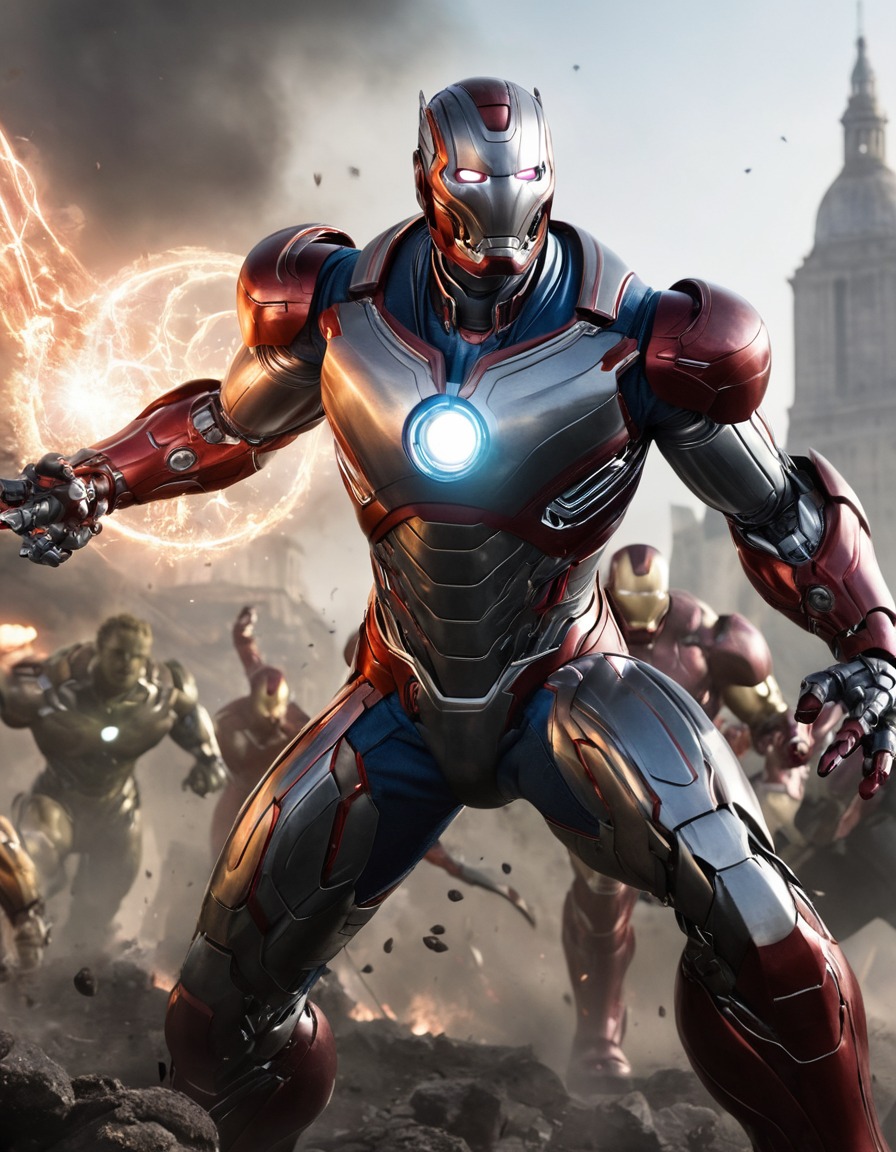 ultron, avengers, battle, superheroes, robots, games, movies