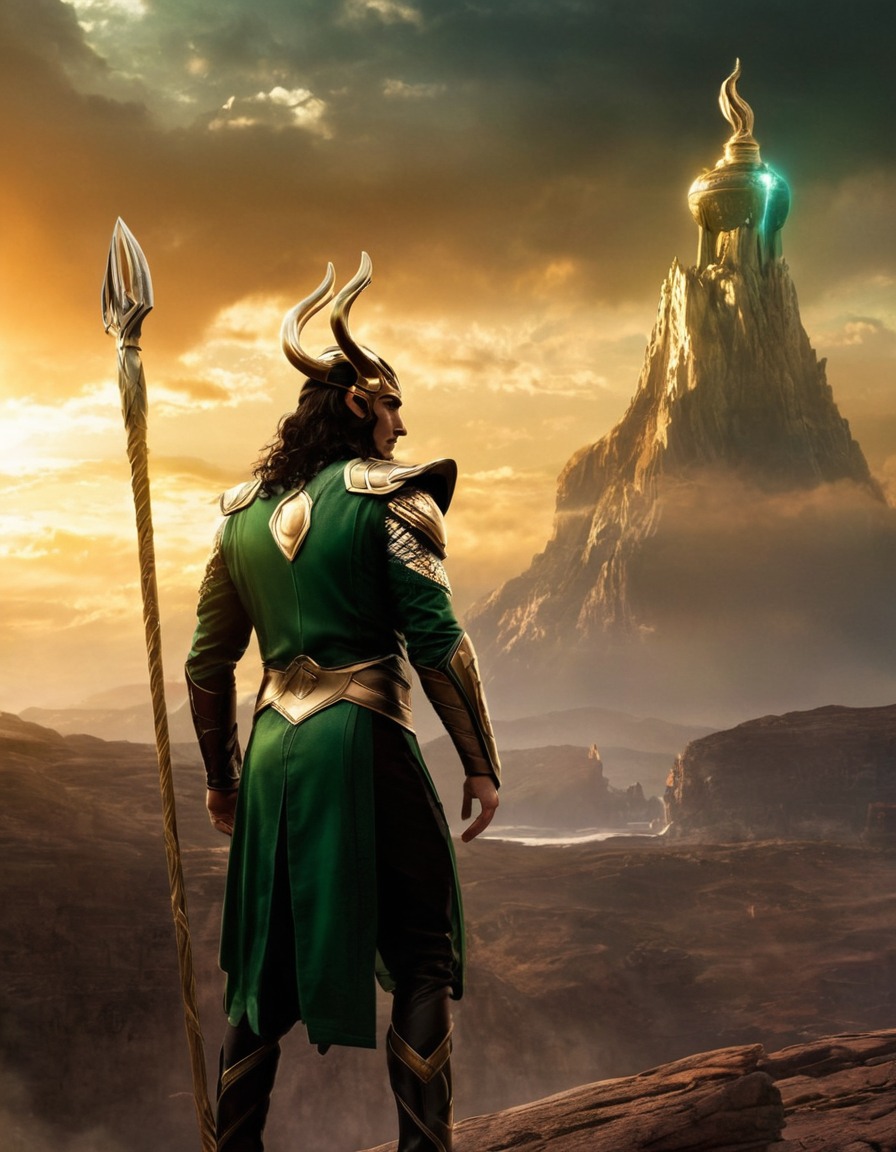 loki, epic, god of mischief, norse mythology, mythological, marvel, scene