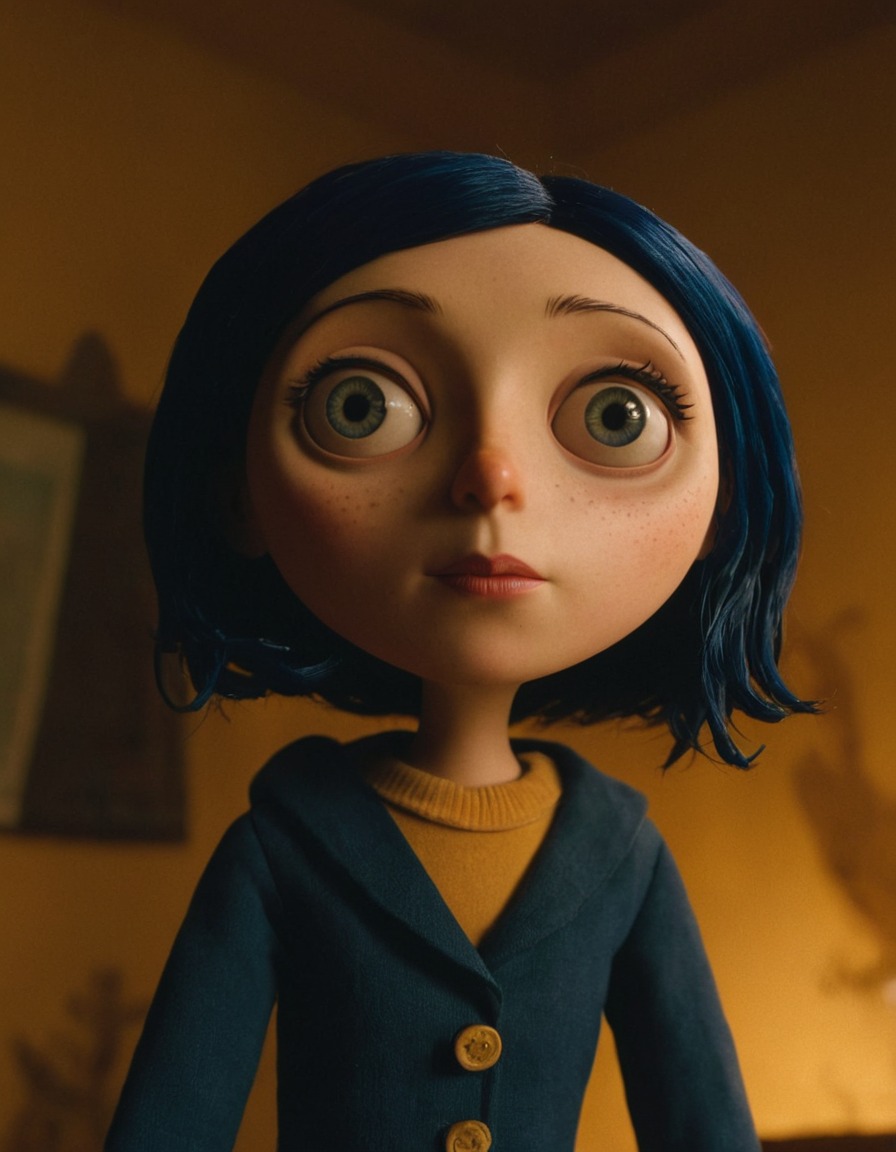 coraline jones, fictional character, beautiful woman, fairy tale character, neil gaiman, young adult novel, imaginary girl