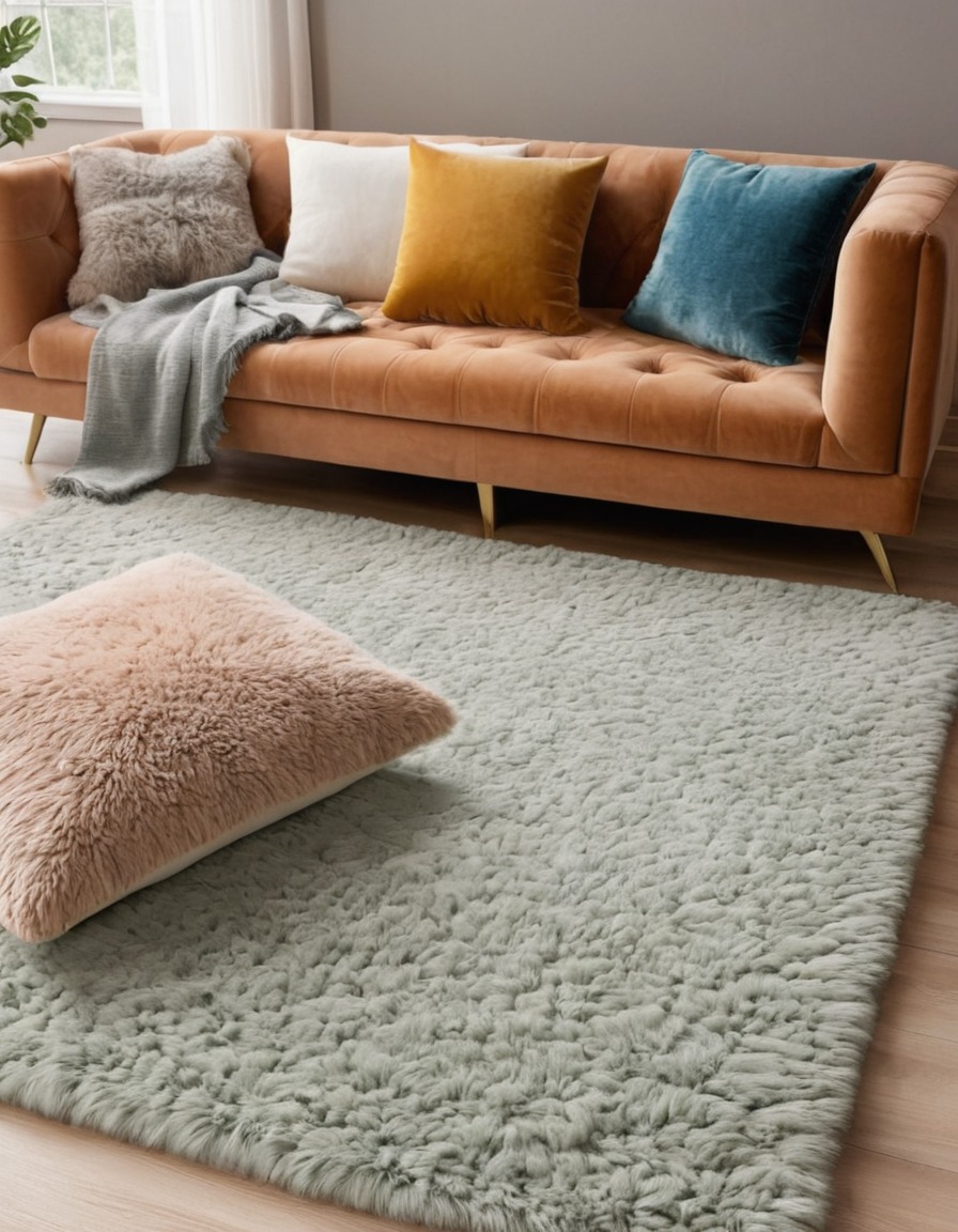 comfortable, plush, soft, rugs, pillows, home, interior