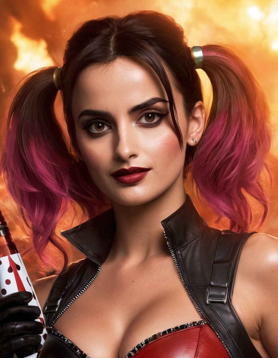 penélope cruz, harley quinn, actress, dc comics, character, action, role