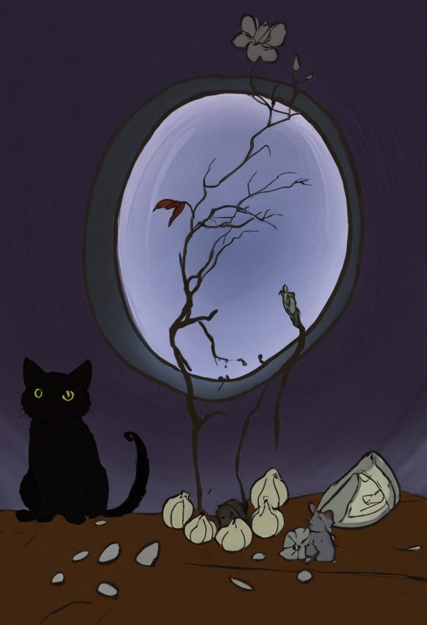 magic, digitalart, cat, superstition