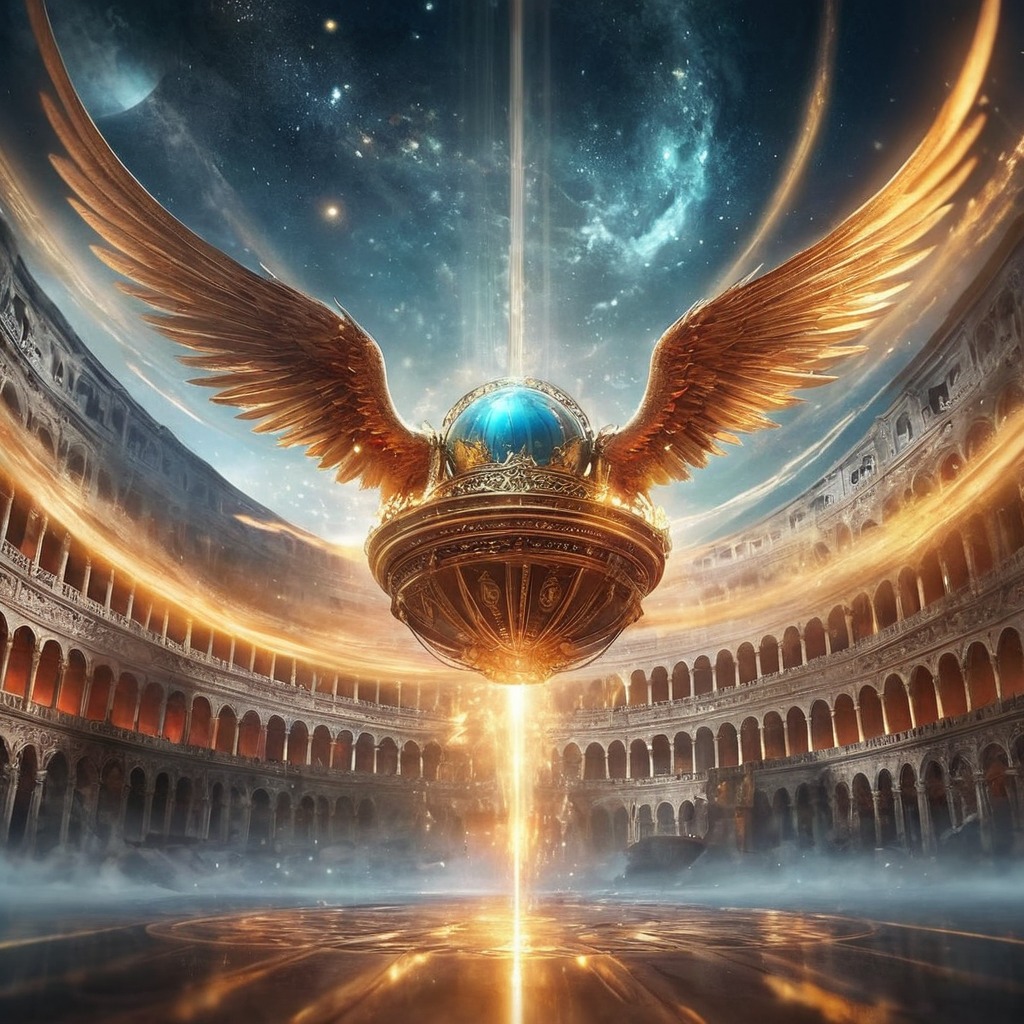 magic, architecture, epic, digitalart, fantasyart, colloseum, fantastical, mystical, quidditch