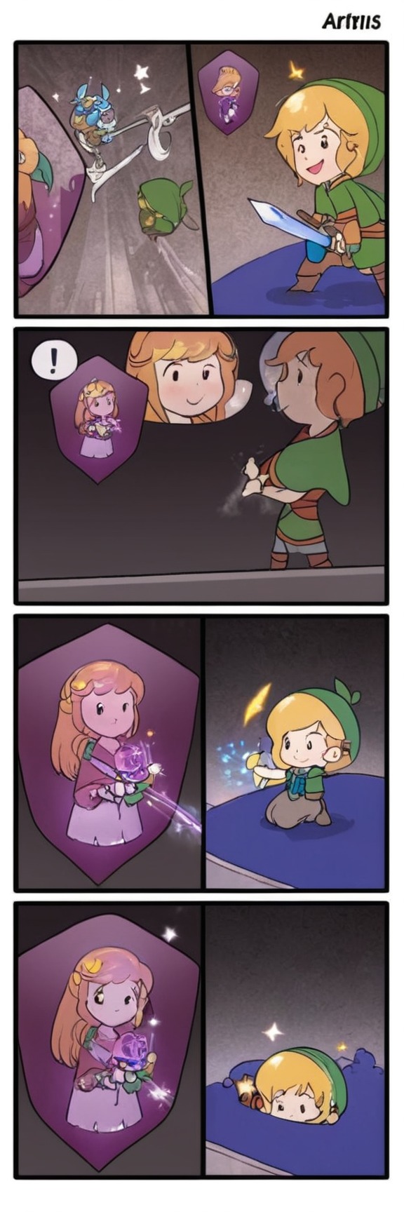 videogamefanart, comic, nintendo, link, legendofzelda, echoesofwisdom