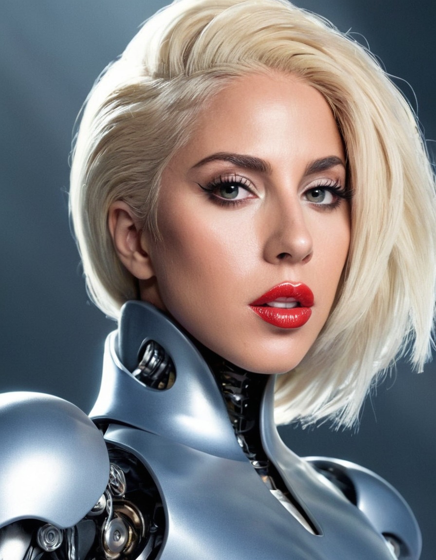 robot, lady gaga, artificial intelligence, music industry, celebrity, technology, pop culture