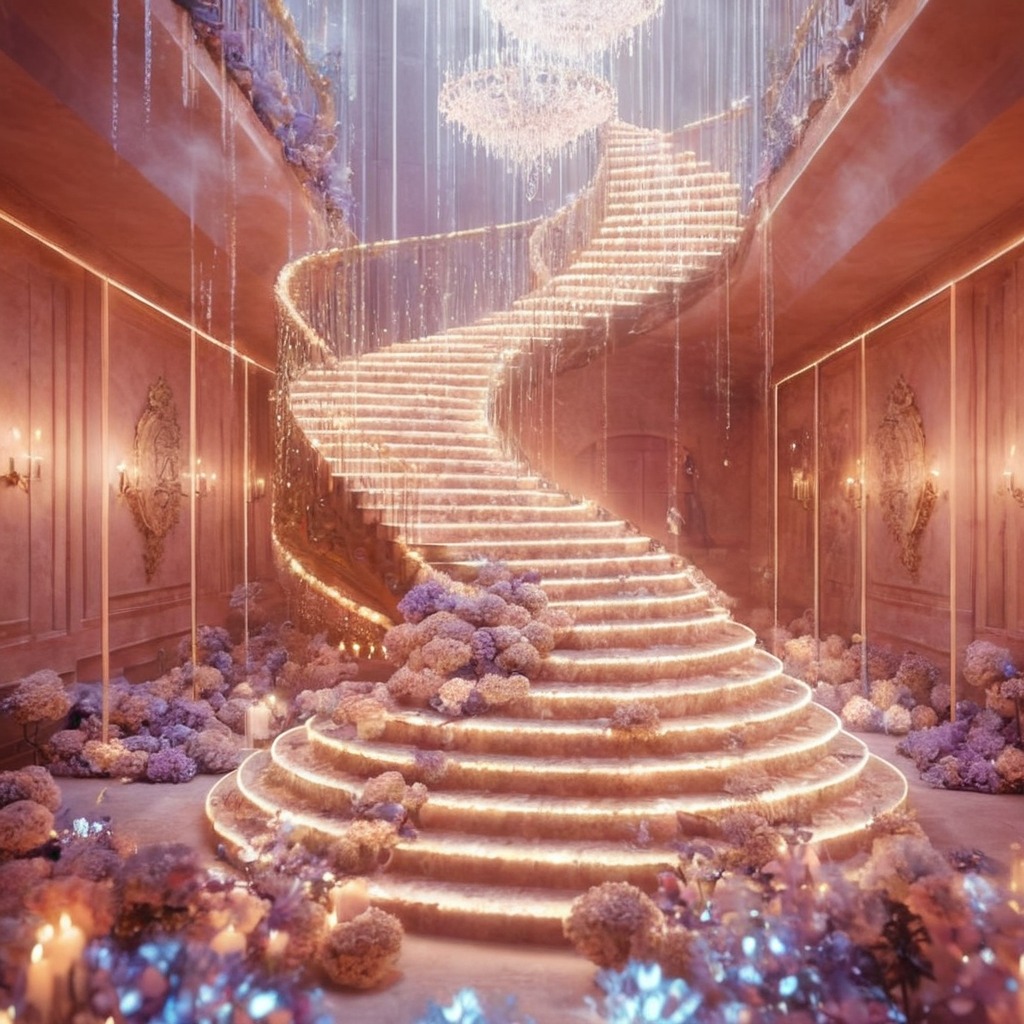 closeup, decorated, gorgeous, heaven, staircase