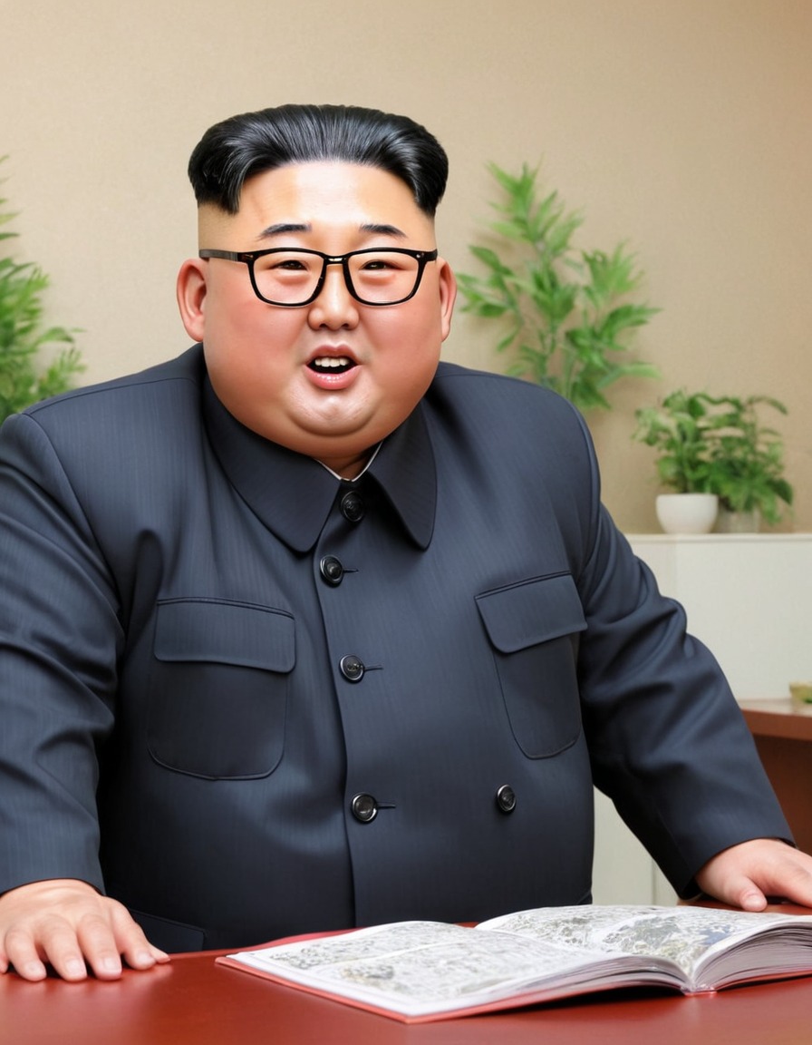 kim jong un, north korea, anime, leader, political, fictional character, politics