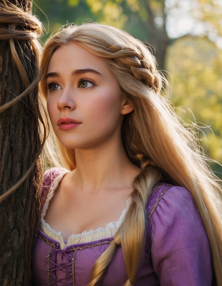 rapunzel, tangled, disney, fairytale, long hair, beautiful woman