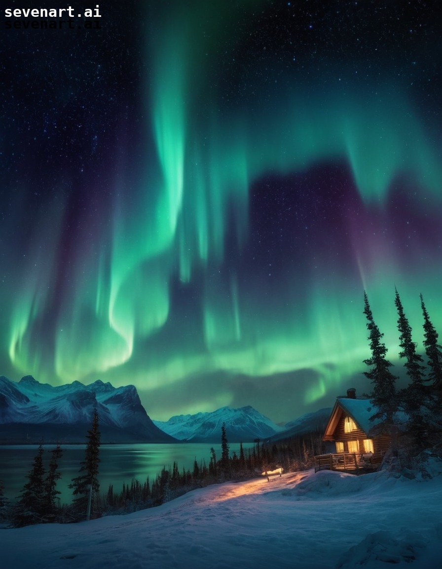 northern lights, aurora borealis, night sky, starry night, natural beauty