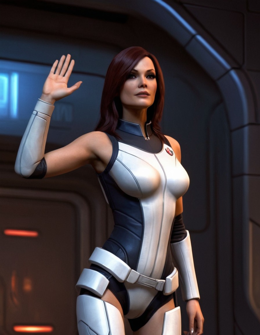 miranda lawson, mass effect, sci-fi, action-adventure, alien technology, biotic powers, strong female character