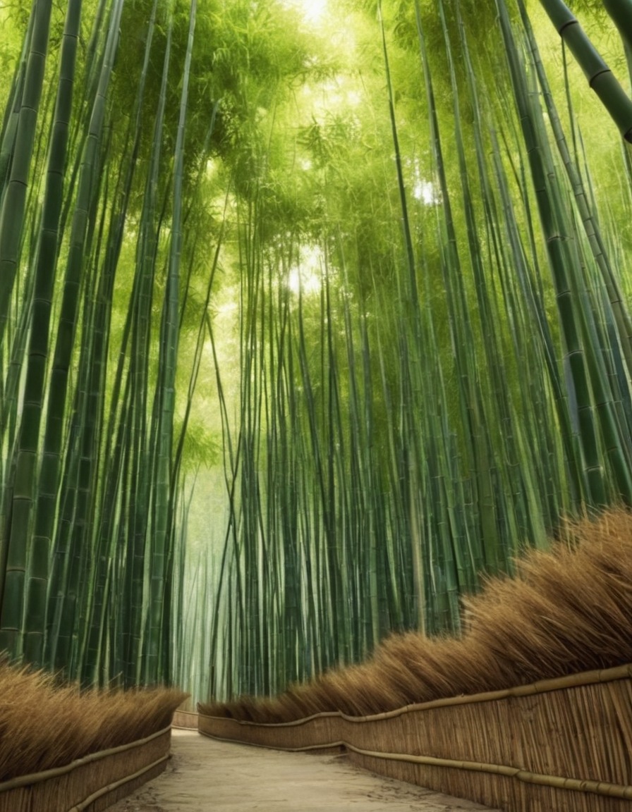 nature, bamboo forest, beautiful, scenic, lush, serene