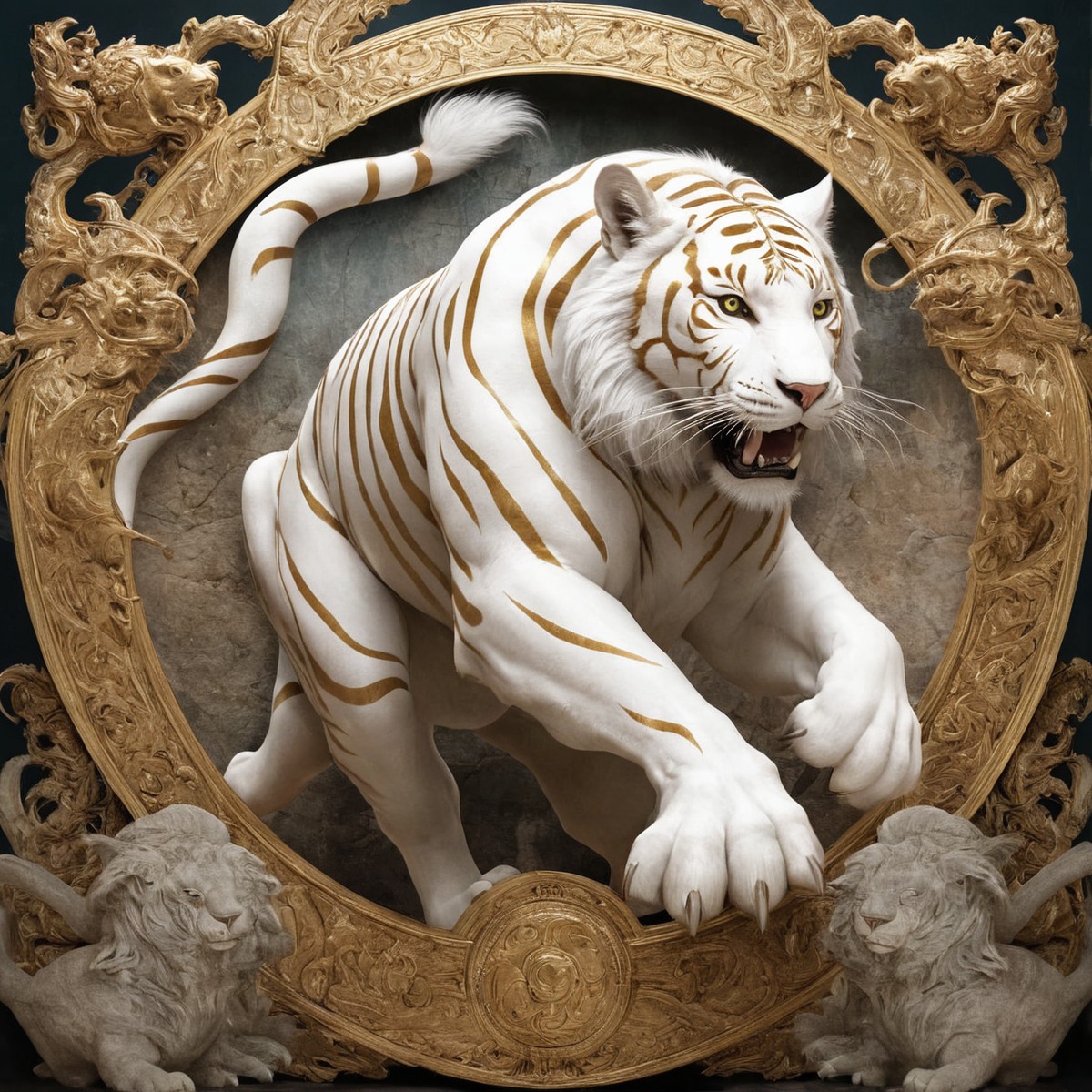 tiger, magic, fantasyart, animal, pawsandclaws