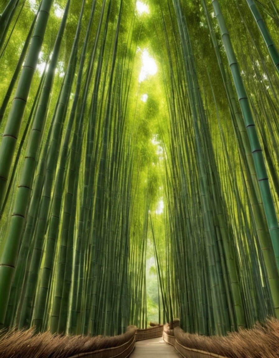 nature, bamboo forest, beautiful scenery, environment, plant life, natural beauty