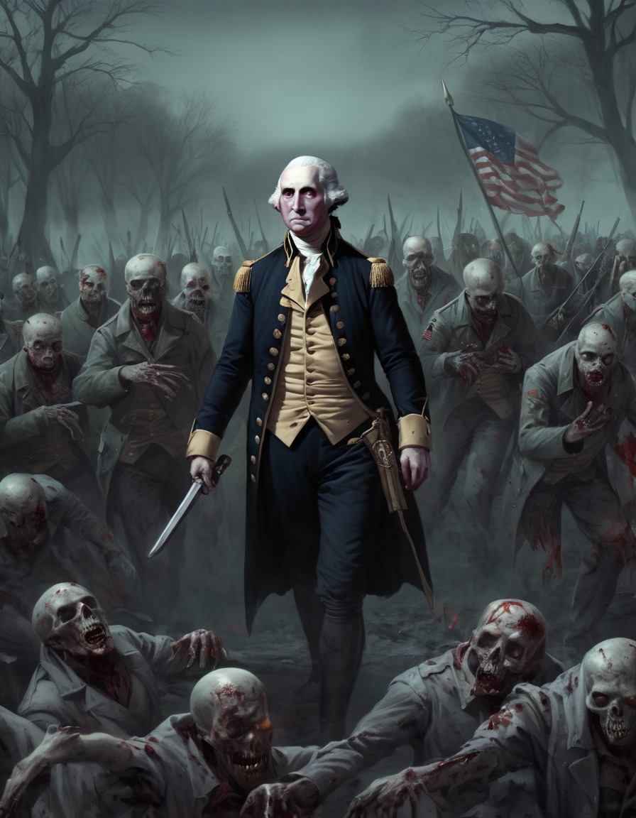 zombie, george washington, undead army