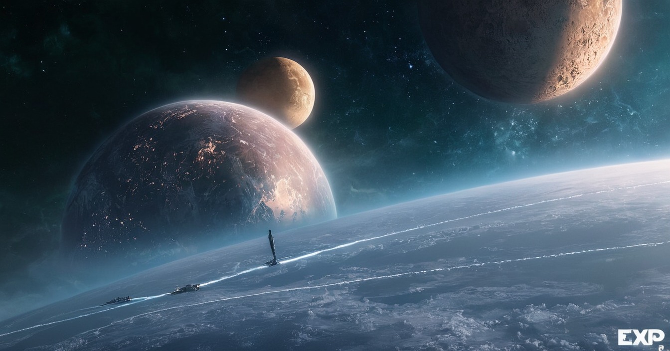 space, spaceart, wardenlight, jessicarossier, conceptart, mattepainting, planets, sciencefiction, scifi, spaceship, 2ddigital