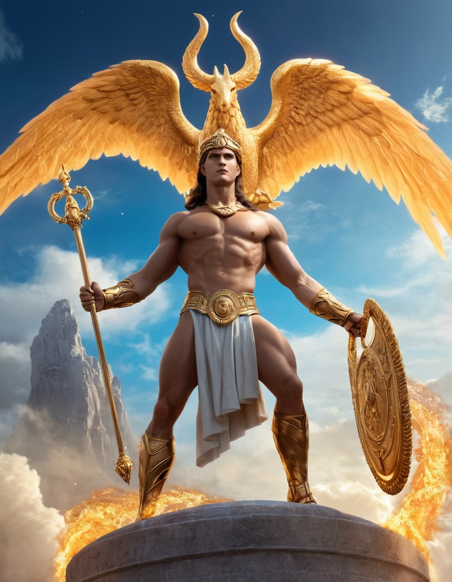 hermes, greek mythology, mythological scene, god, divine messenger, olympian deity