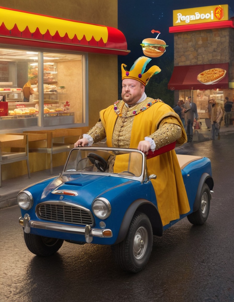 henry viii, drive-thru, fast food, historical figure