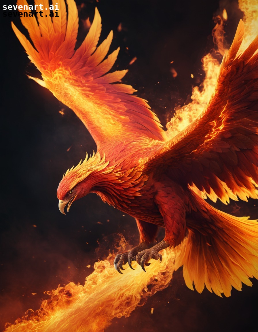 phoenix, rebirth, mythology, fire, transformation