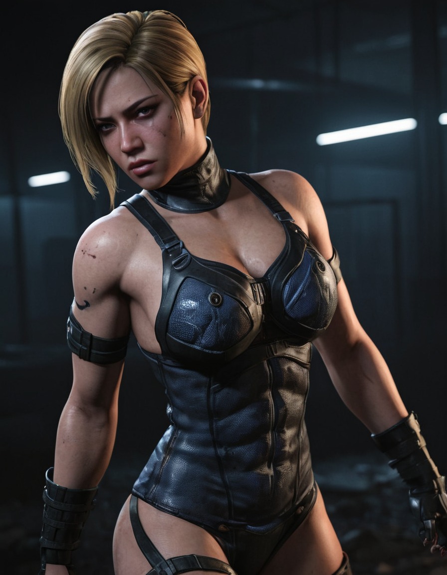 mortal kombat, cassie cage, fighting, video game, martial arts, action, combat