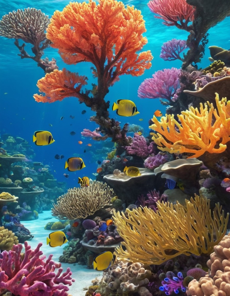 nature, coral reef, beautiful, marine life