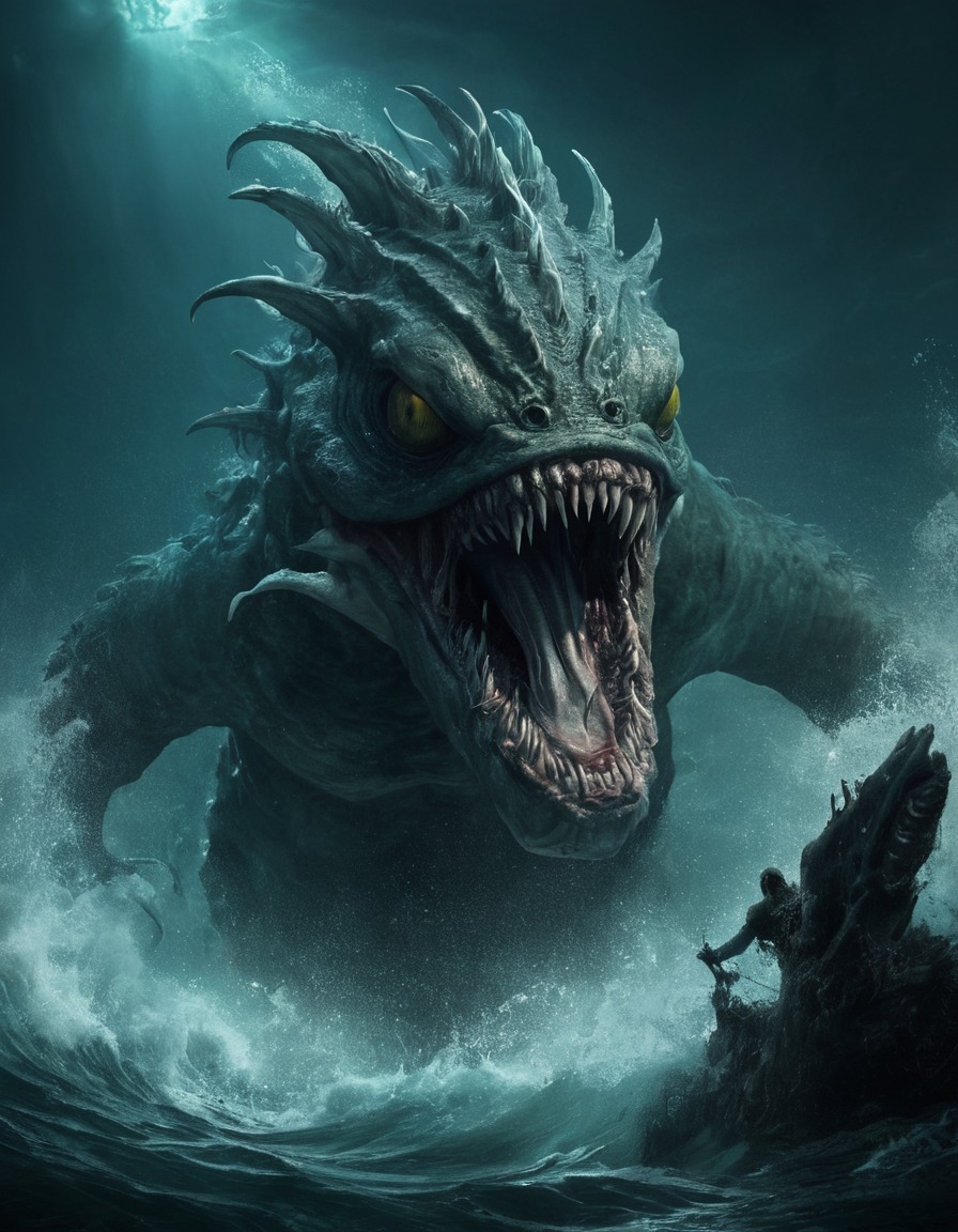 scylla, mythology, monsters, greek mythology, sea monster, horror, legend