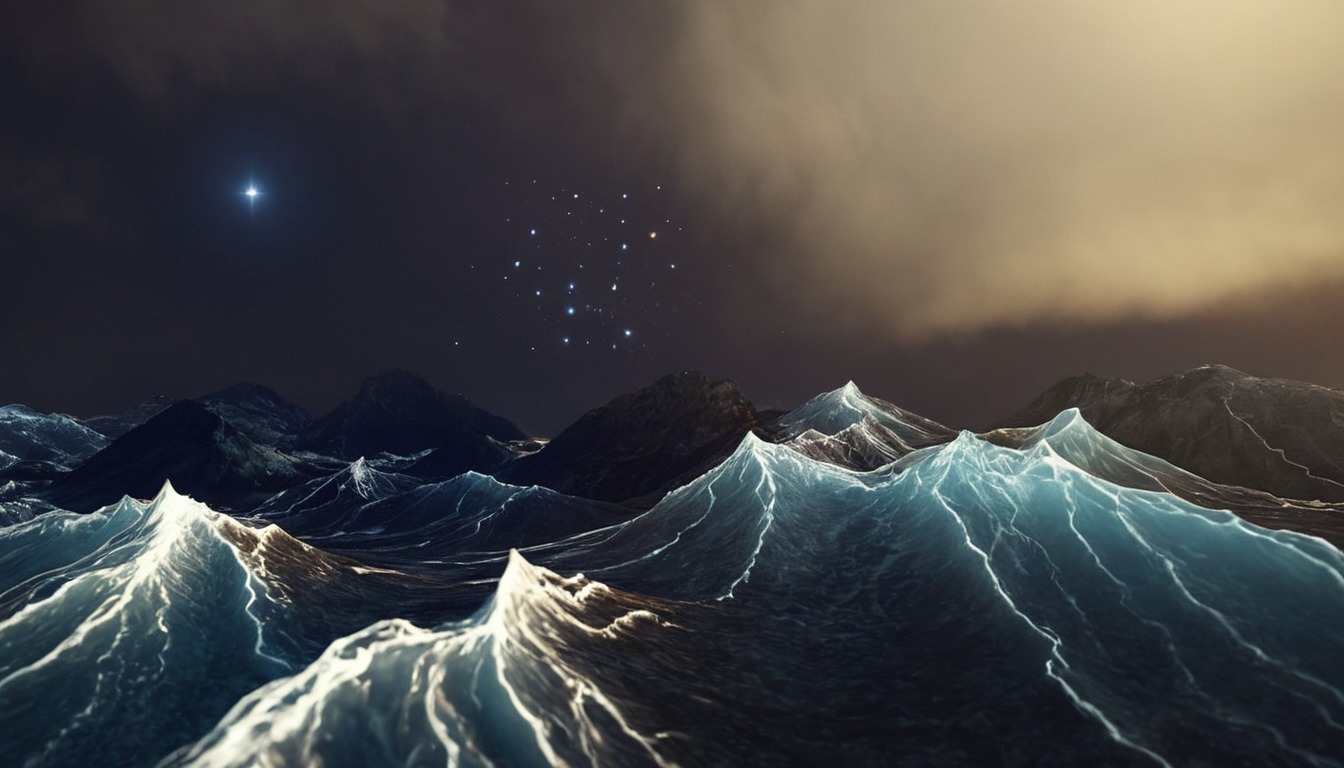 boat, blender, ocean, stormy, waves, aivazovsky