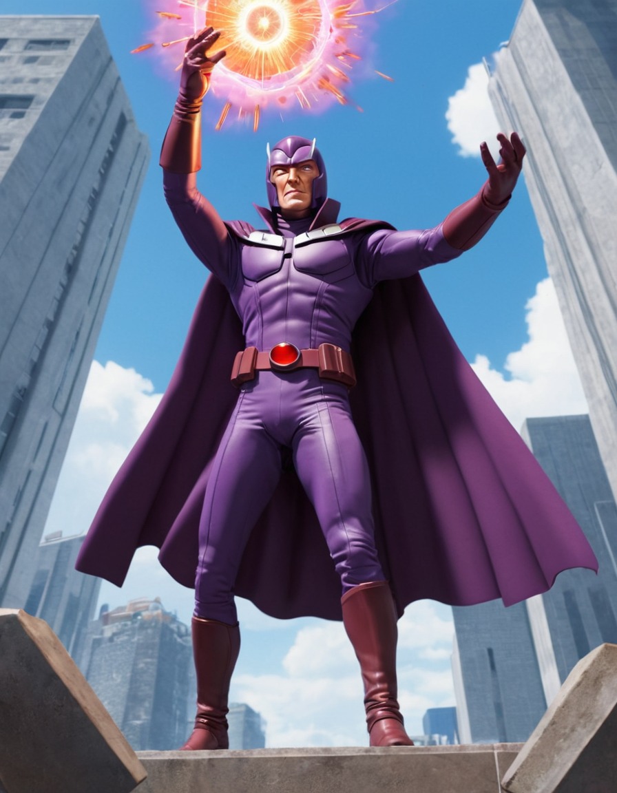 magneto, x-men, superpowers, levitation, mutant, marvel comics, anime, marvel