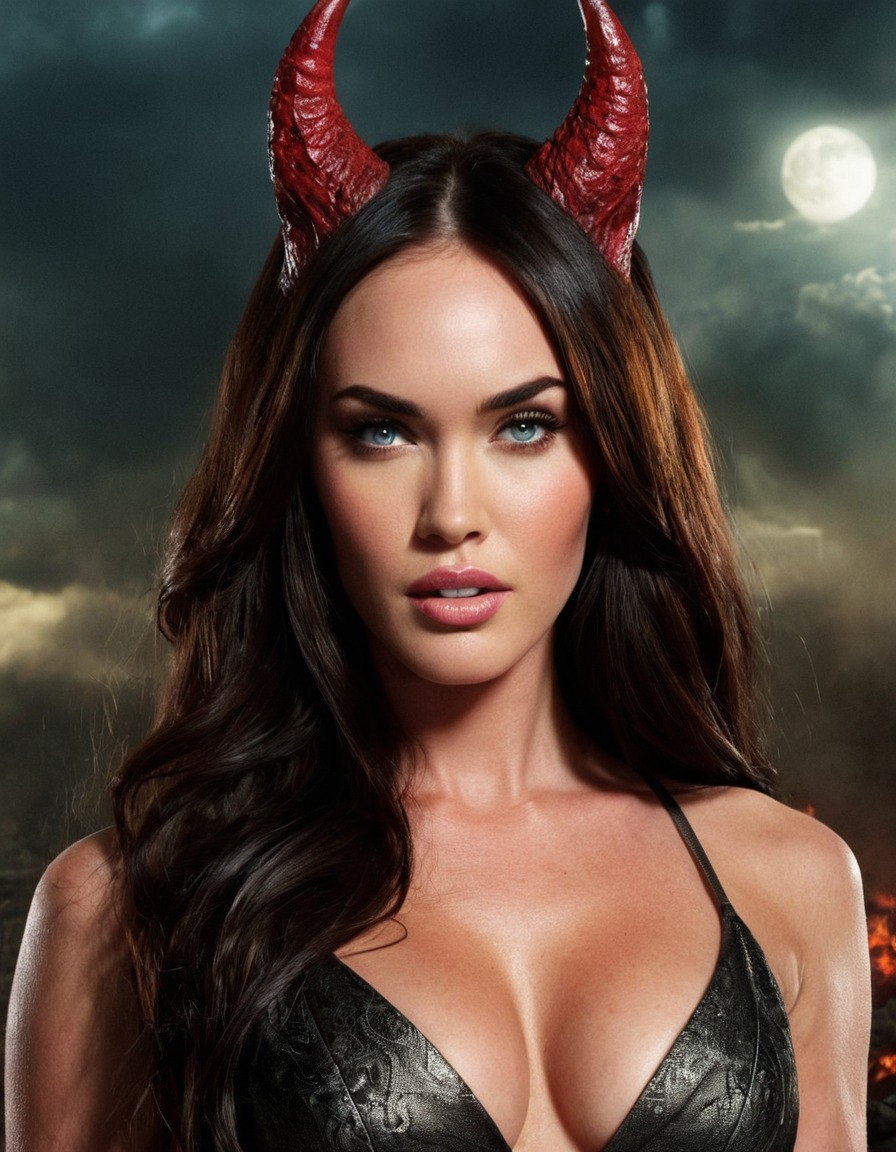 megan fox, demon, actor, hollywood, female, beautiful, supernatural