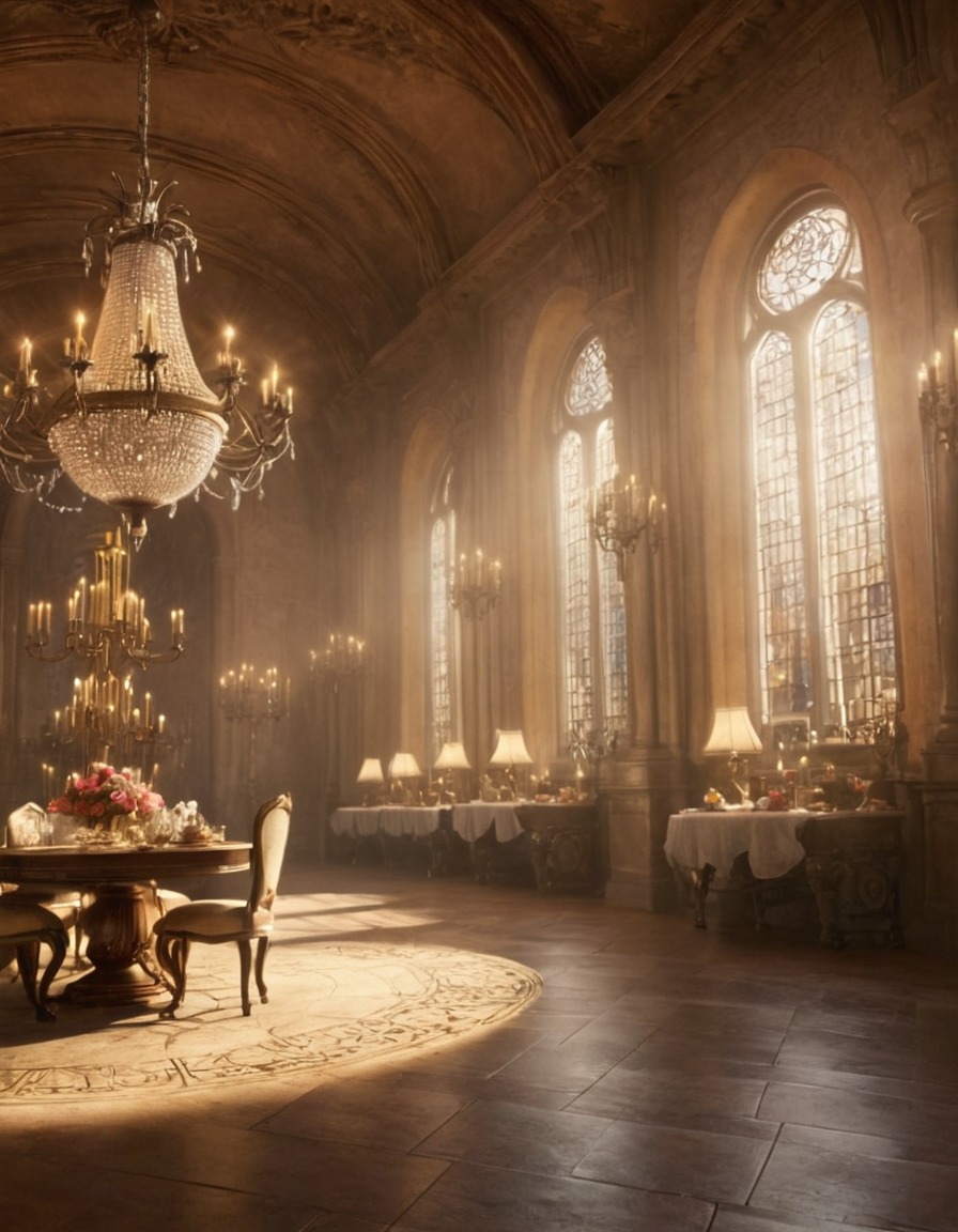 beauty and the beast, disney, emma watson, dan stevens, romance, castle, magical