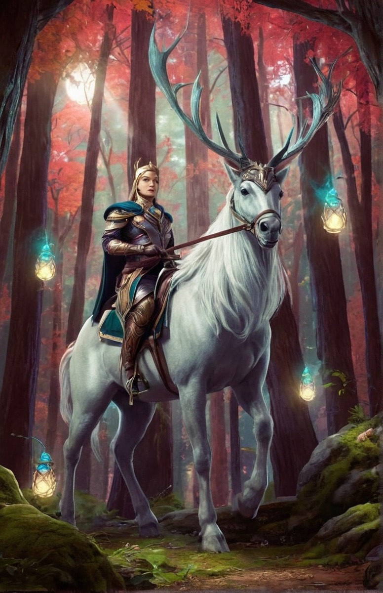 deer, digitalart, digitalillustration, digitalpainting, elf, fantasy, fantasyart, fantasyartwork, fantasyillustration, forest, elffantasy